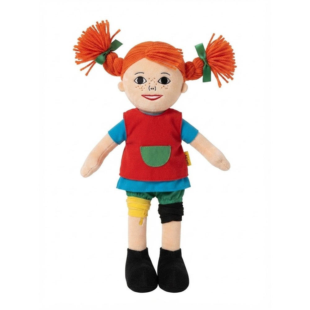 Pippi Longstocking Plush Doll 12" Astrid Lindgren Classic Storybook Character